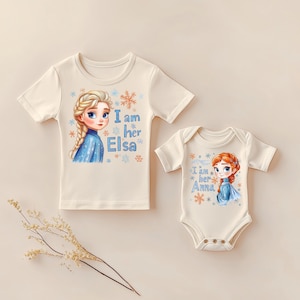 Frozen Princess Big Sister Elsa Little Sister Anna Outfit