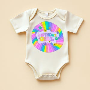 Body de bebé para niña de cumpleaños / Traje de primer cumpleaños / Regalo para niña