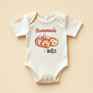 Homemade Rolls Funny Baby Bodysuit