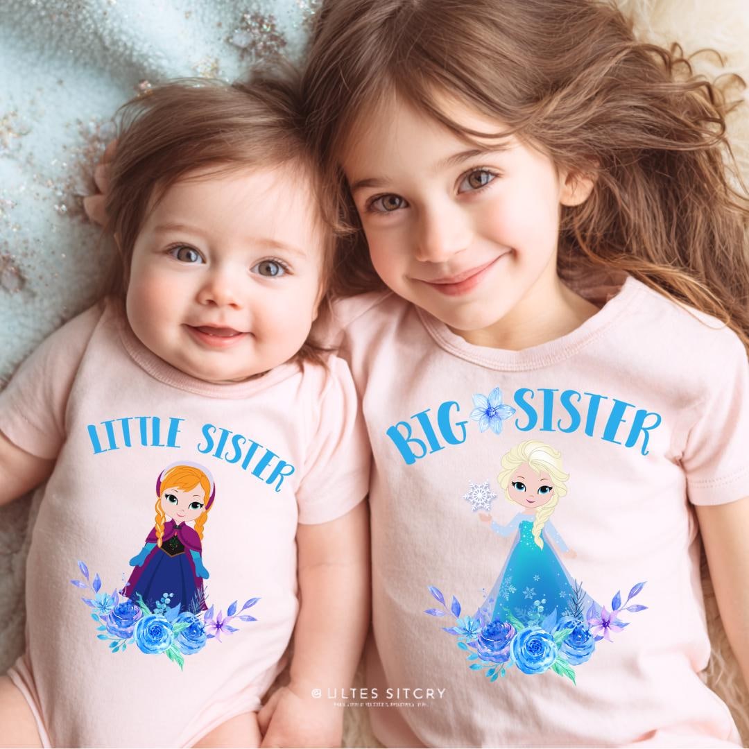 Frozen Princess Big Sister Elsa Little Sister Anna Outfit