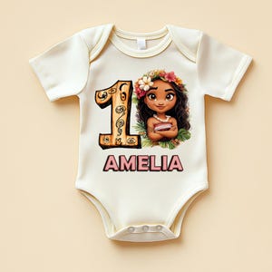 Moana Birthday Shirt – Personalized Girl Tee
