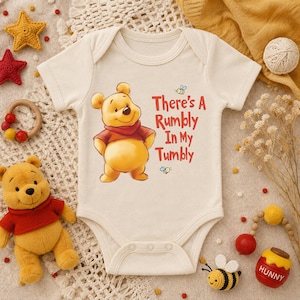 Winnie The Pooh Rumbly in My Tumbly Baby Onesie
