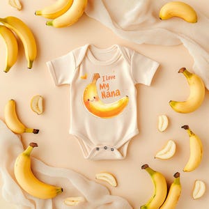 I Love My Nana Banana Bodysuit