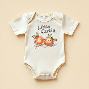 Little Cutie Baby Bodysuit Orange