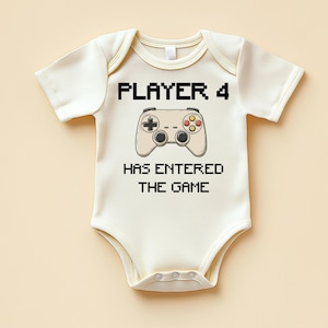 Pixel Gamer Player 4 Baby Bodysuit