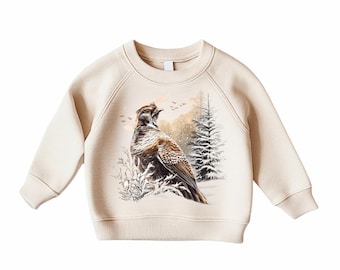 Retro Pheasant Kids Sweatshirt Vintage US Wildlife Bird