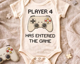 Pixel Gamer Player 4 Baby Bodysuit