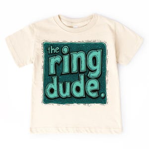 The Ring Dude Shirt – Kleinkind-Hochzeits-T-Shirt – Ringträger-Outfit