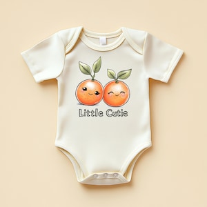 Little Cutie Baby Bodysuit Orange