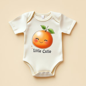 Little Cutie Baby Bodysuit Orange