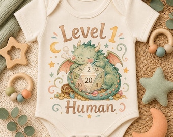 Baby Dragon  Bodysuit, RPG Gamer Baby Onesie®
