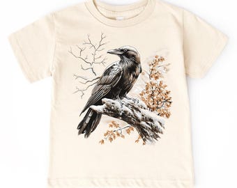 Camiseta infantil retrô vintage Raven