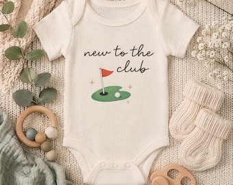 New to the Club Baby Onesie®, Golf Baby Outfit