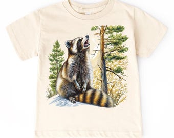 Retro Raccoons Kids T-Shirt Vintage Wildlife