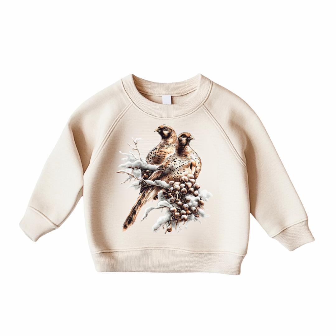 Retro Pheasant Kids Sweatshirt Vintage US Wildlife Bird