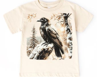 Camiseta infantil retrô vintage Raven