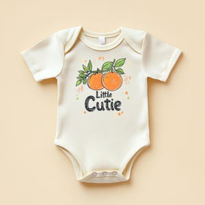 Little Cutie Baby Bodysuit Orange