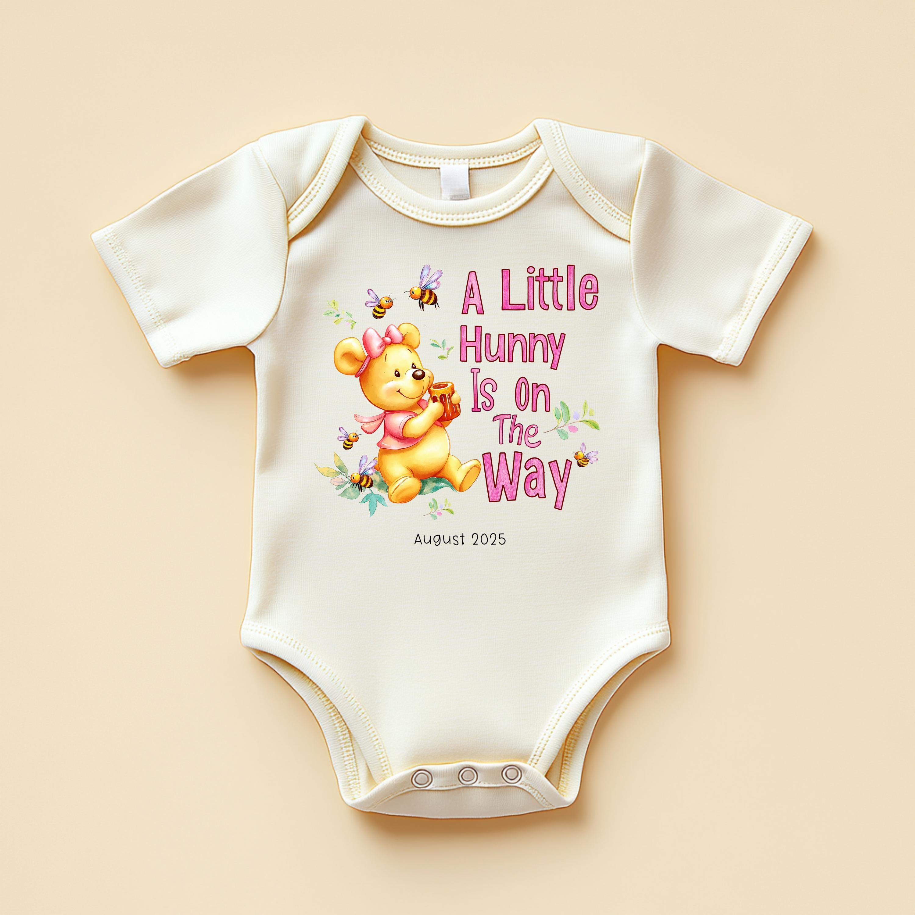 Discover A Little Hunny Is On The Way Onesies, Baby Gift