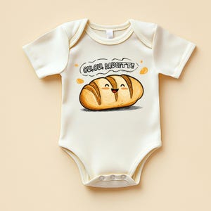 Oui Oui Baguette Baby Bodysuit: Funny French Foodie Onesie®