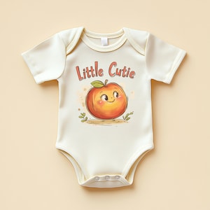 Little Cutie Baby Bodysuit Orange