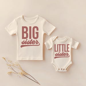 Big Sister Little Sister Set – Minimal Retro Sibling Outfits
