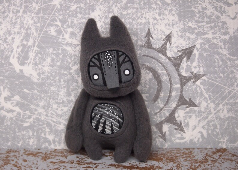 kawaii wolf plush