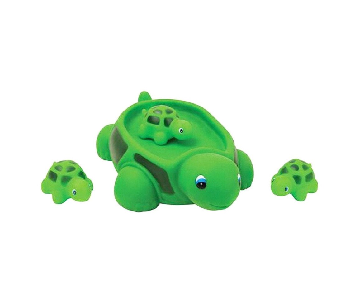 Green Sea Turtle Bath Toys Family set of 4 Floating Bath Etsy