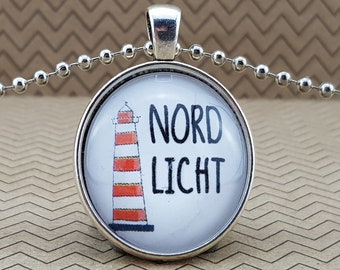 Spruchkette by Perletta 'Nordlicht' mit Anker handmade individualisierbar Meer Welle Anker Leuchtturm Geschenke Mama Papa Freundin