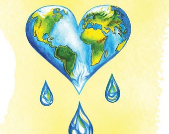 You Melt My Heart Global Warming Card - 20% of Proceeds to the Sierra Club! Blank Inside for Your Custom Message
