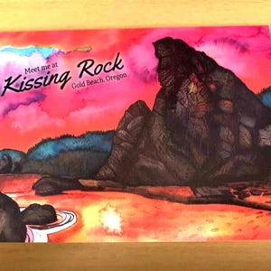 Valentijnskaart Oregon Coast: Meet Me at Kissing Rock (Gold Beach)