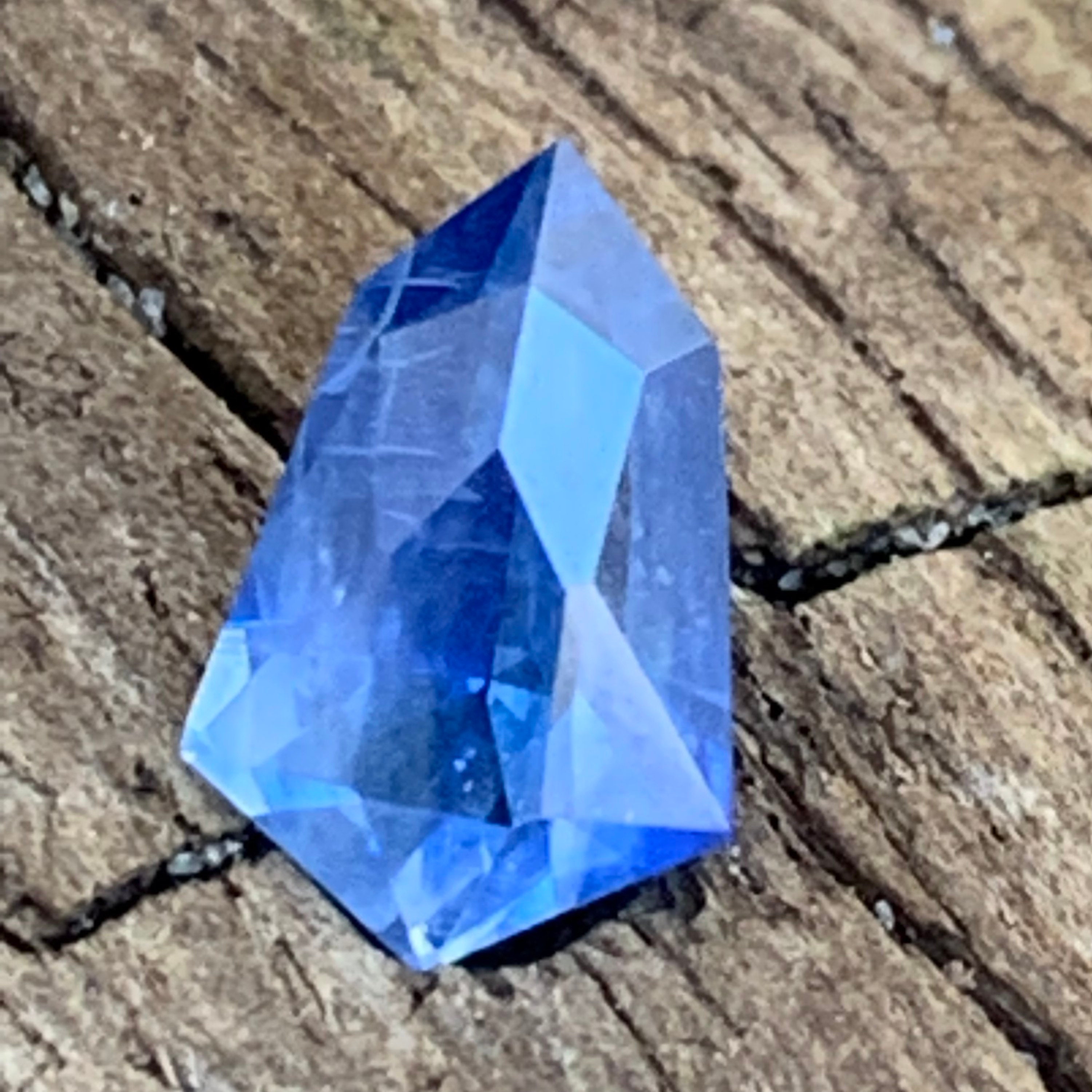1.25 ct Natural sapphire shield Etsy