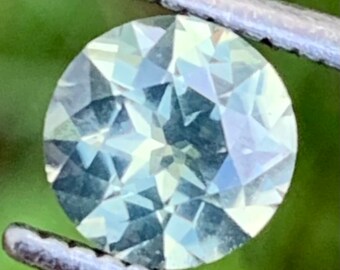 Hazy Green Zircon Round 0.75 Ct Natural Unheated Loose Gemstone From Sri Lanka