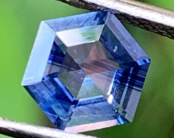 Blue Sapphire Hexagon 1.05 Ct Natural Heated Only Loose Gemstone from Sri Lanka