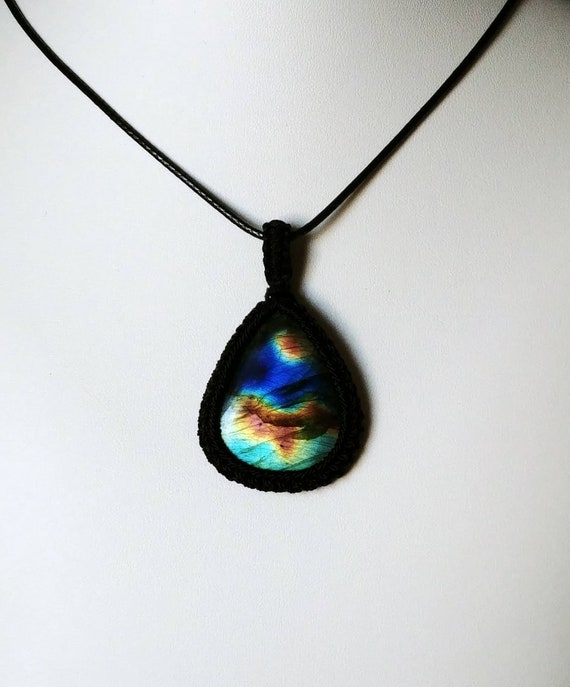 labradorite collier homme labradorite collier homme
