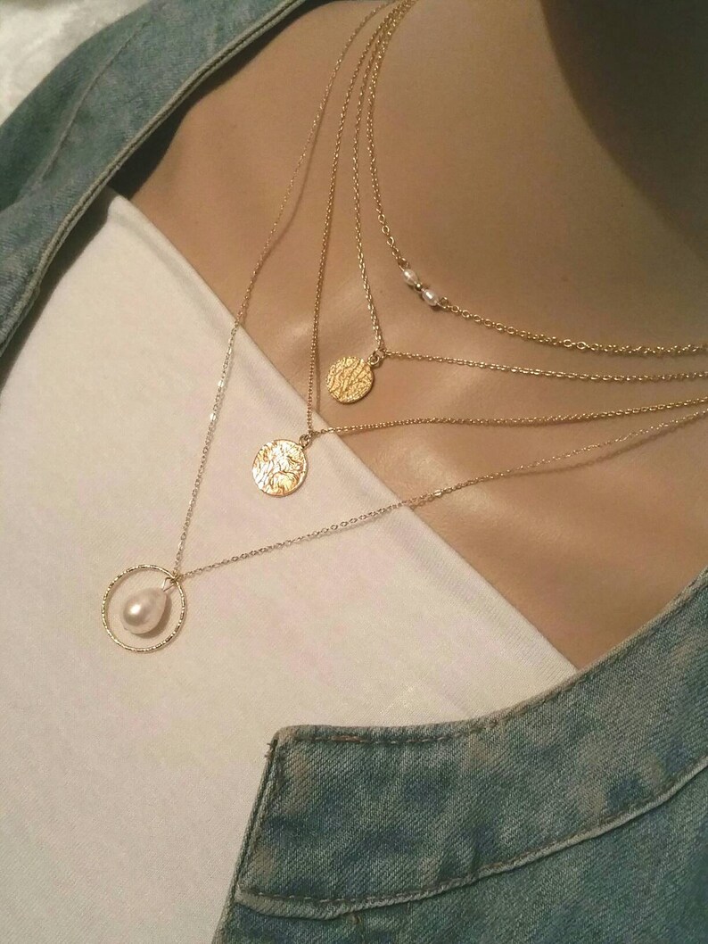 culture day woman/'s birthday gift idea neck shave beads woman necklace freshwater pearl necklace pearl necklace gold necklace