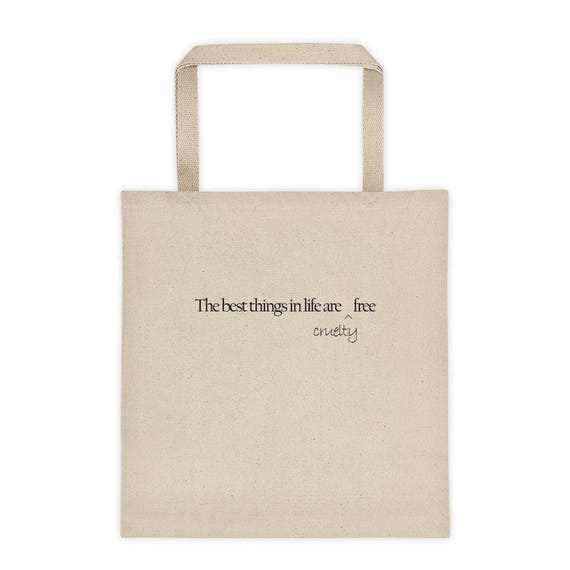 cruelty free tote bag
