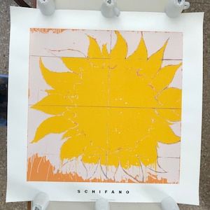 Mario Schifano,&#39;O Sole Mio,1964&#39; Rare Authentic 1997 Silkscreen/Serigraph