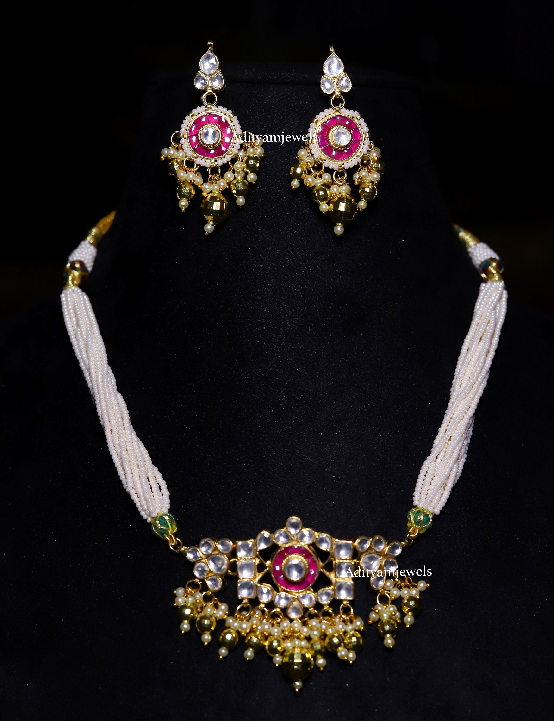 Kundan Small Choker Set - Etsy