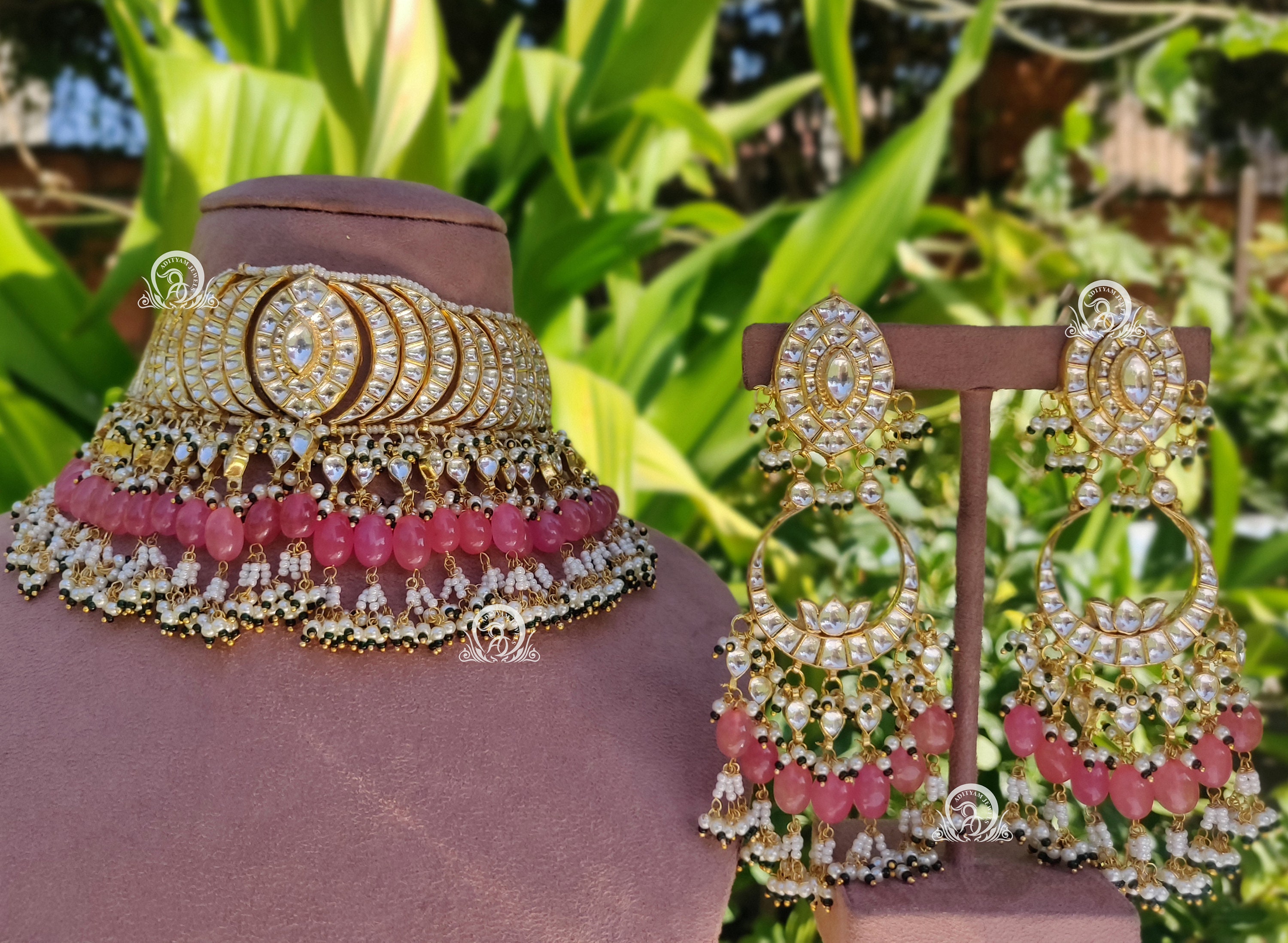 Kundan Traditional Chand Choker Set | Etsy