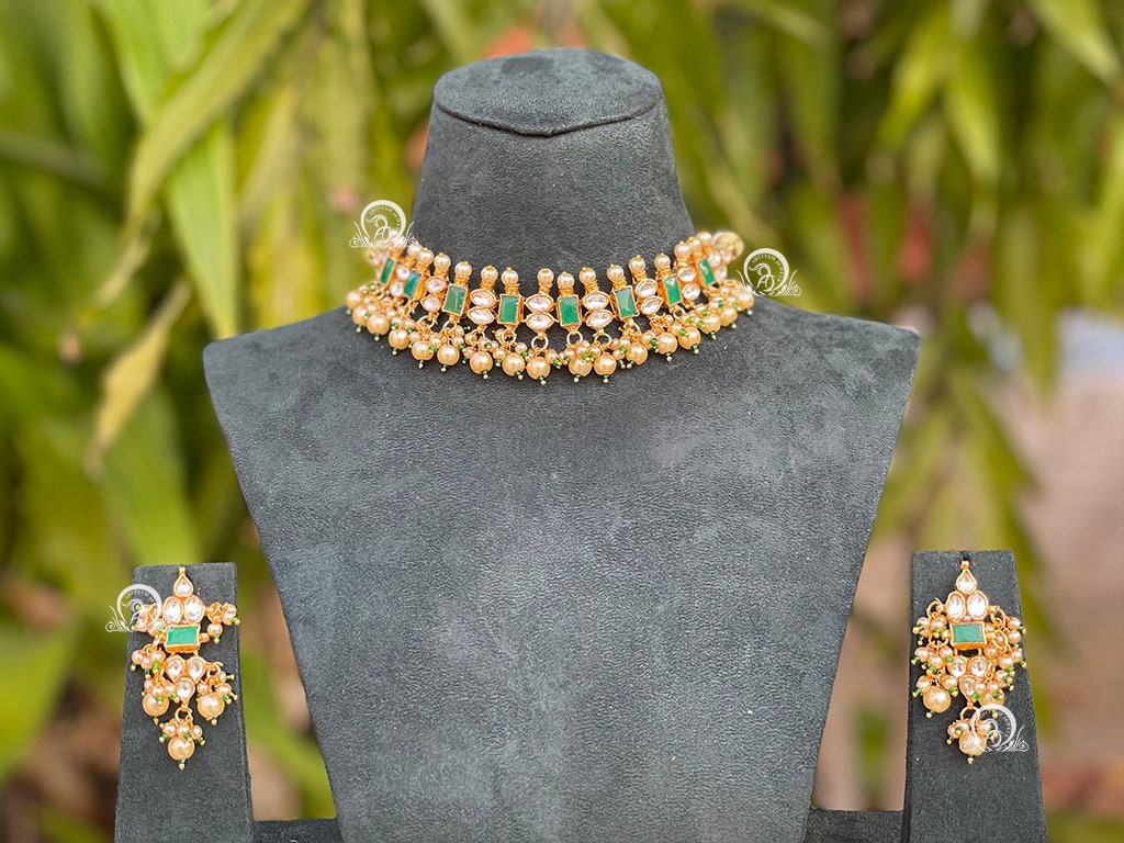 Kundan Small Choker Set | Etsy