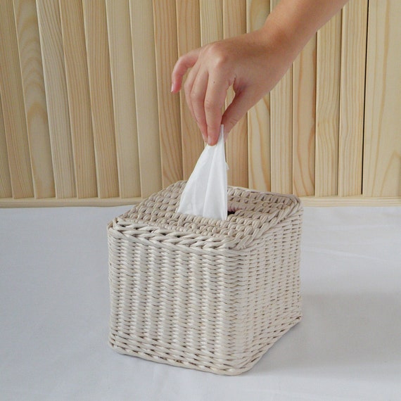 Wicker Tissue Box Cover Square Beige Tissue Box Cover Woven Tissue Box Cover Woven Tissue Dispenser Handmade Tissue Box Holder Handcrafted Etsy UK