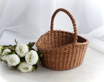 Rustic Flower Girl Basket - Etsy