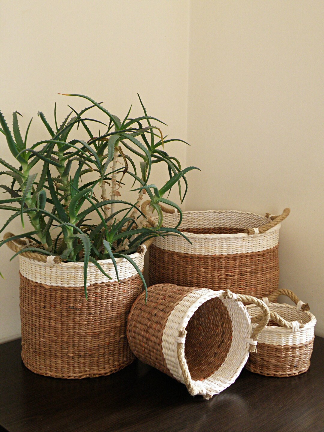 Storage Basket First Home Gift for Single Woman Laundry Wicker - Etsy