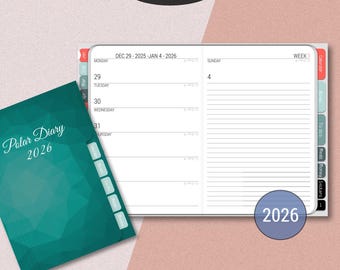 Polar Diary 2026 for GoodNotes (Weekly)