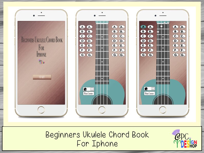 Beginners Ukulele Chord Book for iPhone iPad Ipod Mac Etsy