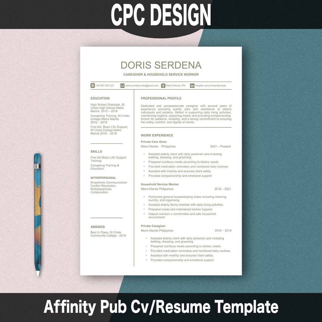 Top 35+ Free Affinity Designer Resume Template Afdesign - AdTech Windev