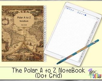 Polar A to Z Digital Notebook for GoodNotes (Dot Grid)