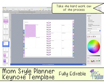 Mom Style, Keynote Planner Template (Build Your Own) COMMERCIAL USE ALLOWED