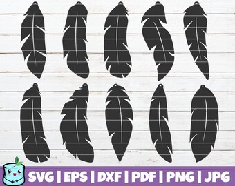 Free Free 52 Faux Leather Feather Earrings Svg Free SVG PNG EPS DXF File