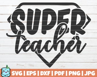 Download Super Teacher Svg Etsy